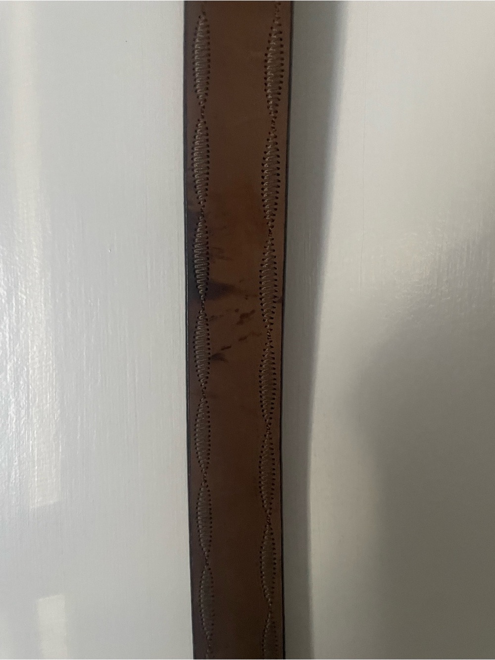 Brighton Classic Vintage Brown Leather Belt with Silver Buckle Sz M - Picture 2 of 7